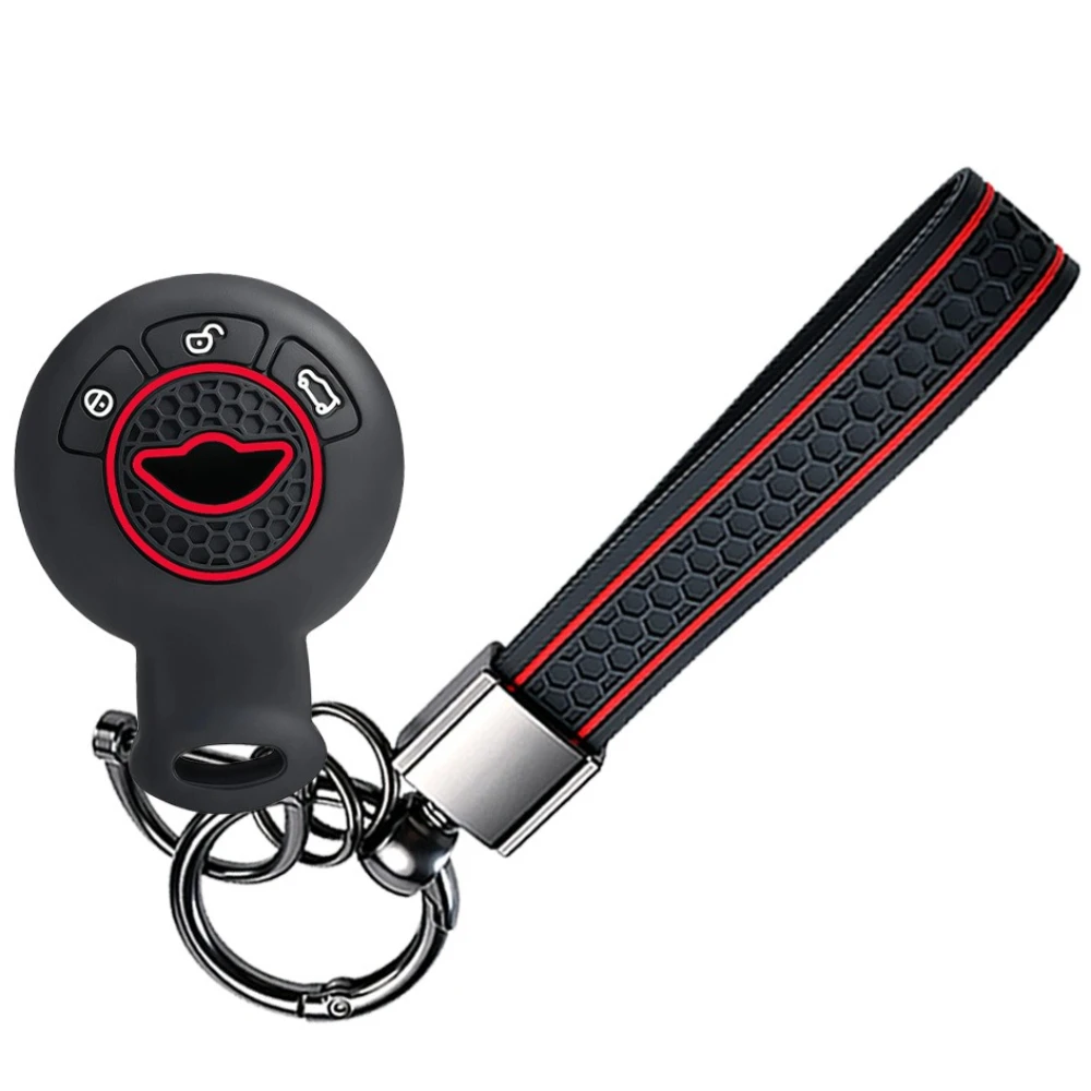 Keychain Silicone Remote Car Key Cover Case Shell For BMW Mini Cooper R56 R57 R58 Cabrio R60 R61 Clubman Countryman
