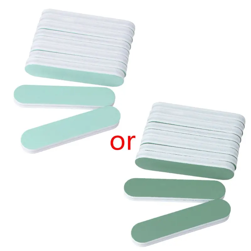 1PC OR 5Pcs 3000/600 Girt Double Sided Round Nail Art Sanding Polisher Buffer Nail File  Green+White