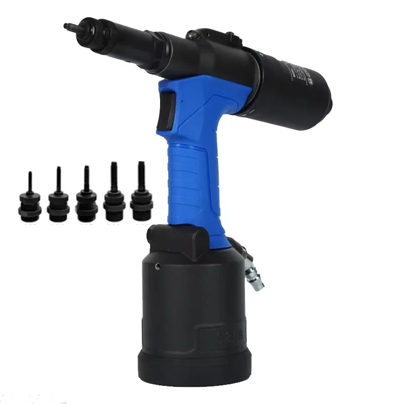 Pistol Rivet Pneumatik Kelas Industri RL5308, Alat Rivet Udara Otomatis Portabel, Rentang Rivet M3-M8, Kekuatan Tarik 24000N