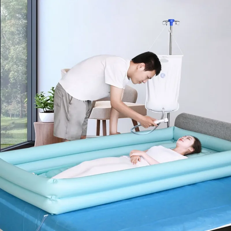 Inflatable Bed Bath Tub Comfortable Electric Shower Quick Drainage Large Capacity Water Bag Durable Eco-Friendly Design