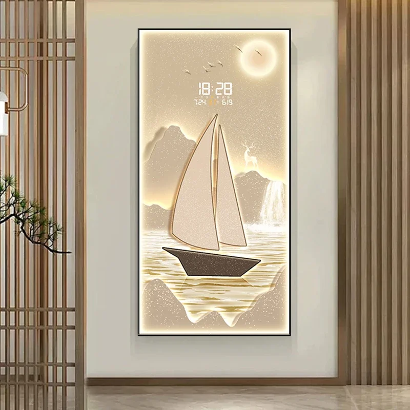 Large Luxury Wall Clocks Digital Living Room Restaurant Nordic Wall Watch Aesthetic Fashion Silent Relogio De Parede Home Decor