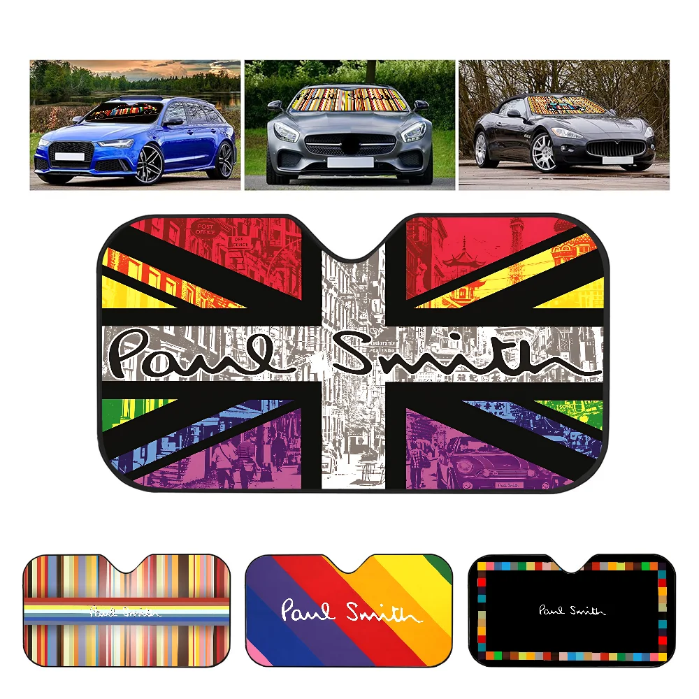 S-Smith Fashion P-Paul Brand Anime Sunshade Windscreen Fold-up Car Front Windshield 70x130cm Car Window Windscreen Reflector