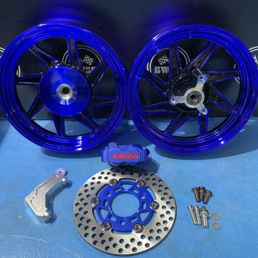 Wheels Set DIO50 With 200mm Disk Brake Set 10 Inch Dio 50 Modified BWSP Scooter Tires Parts