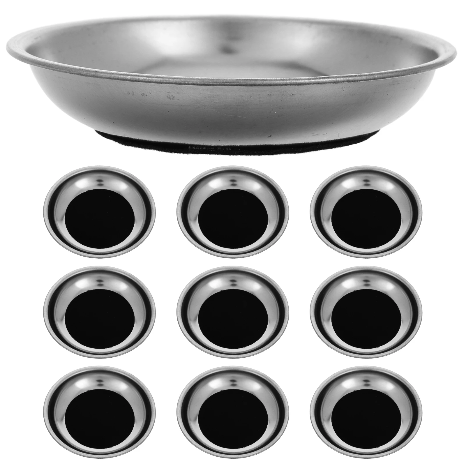 

10Pcs Magician Cup Pad Prop Coin Vanishing Versatile Use Performance Props Magician Coin Props Trick Playing Prop