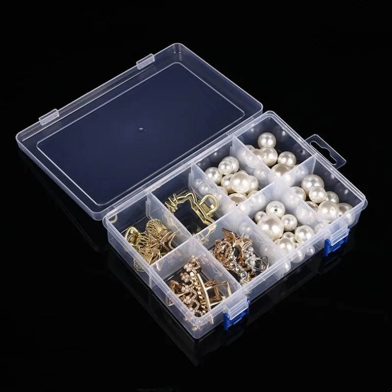 

Multifunctional Box Case 20*13.5*4.5cm Large 8 Grids Plastic Storage Box Screw Electronic Component Transparent Organizer Box