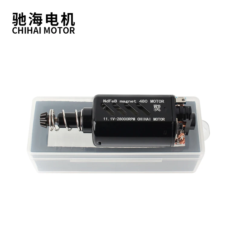 

CCHF-480WAM-7519G CNC 19TPA 28000RPM HIGH Torque Power Motor for Airsoft AEG Gel M4 / M16/ MP5 / G3 / P90 AK G36