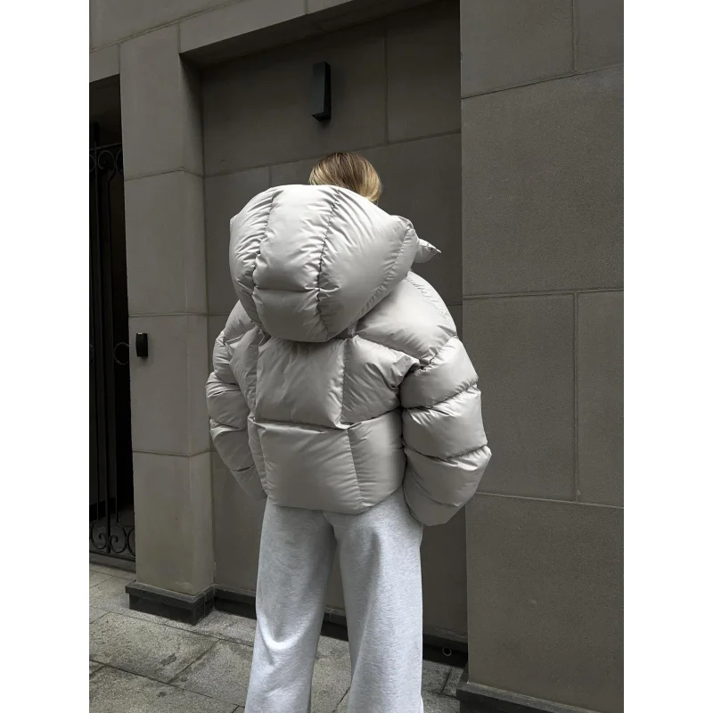 Winter Warm Cotton Puffer Jackets Women's Loose Parkas Coat Vintage Bread Jacket Outwear Office Ladies Quilted Jacket