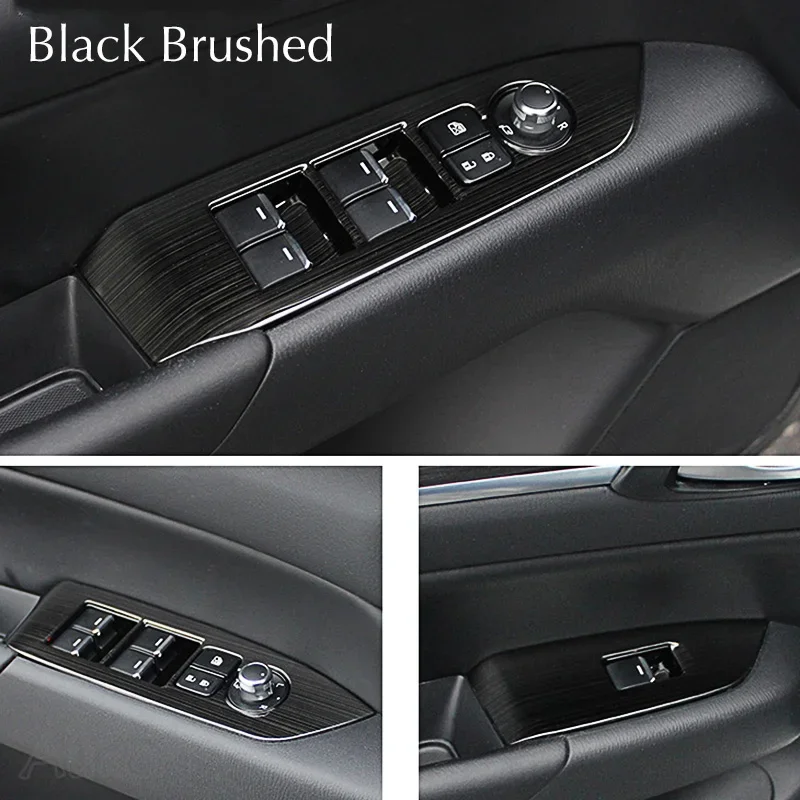 For Mazda CX-5 CX5 2017-2022 2023 2024 LHD Window Switch Panel Adjust Cover Trim Stickers Strips Garnish Decoration Car Styling