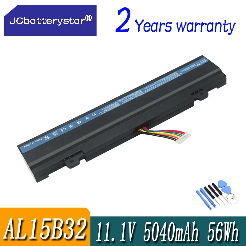 Imagem -01 - Jc-bateria do Portátil para Acer Aspire Al15b32 V15 Dg2 V5591g V5-591 Série T500073cf T5000-50hz N15q12 11.1v 5040mah Novo jc bateria do portatil para acer aspire al15b32 v15 dg2 v5591g v5 591 serie t500073cf t5000 50hz n15q12 111v 5040mah novo 01