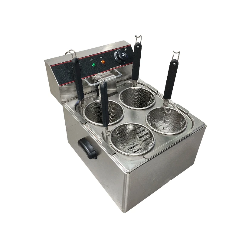 11L Commercial 4-Head Pasta Cooker Electric Noodle Cooking Machine for Restaurant Hotel Catering Kitchen Tool