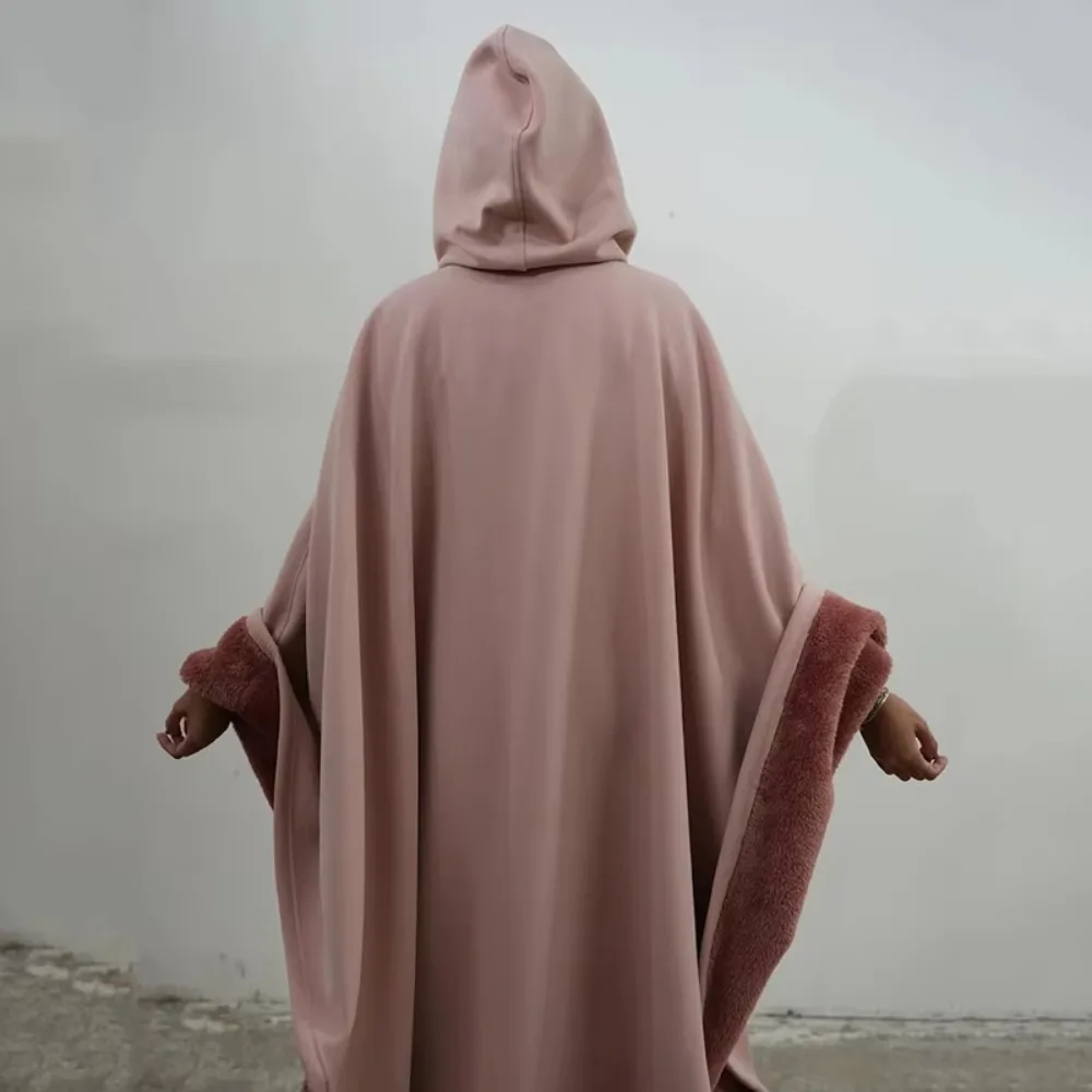 New Good Quality Indio Cloak Hoodie Blanket Punk Loose Men Sweatshirt Casual With Hat Solid Color Cloak top Autumn and Winter