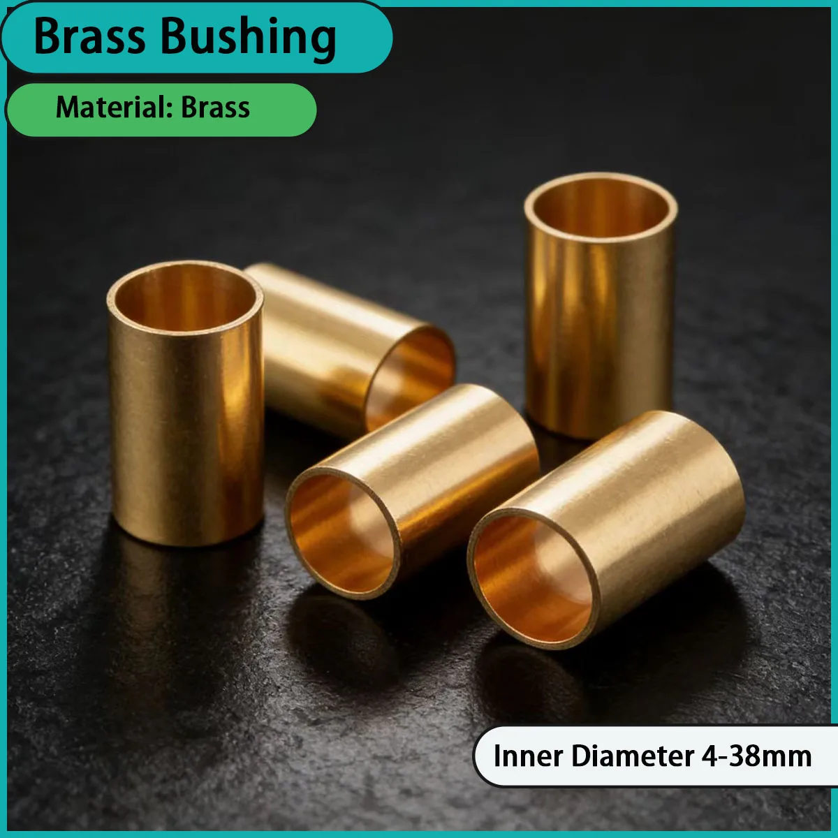 The brass liner with an inner diameter of 4-38mm is suitable for various industrial equipment and precision instruments.