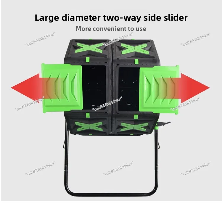 

Outdoor Garden No-Turn Pile Aerobic Compost Bucket with Bracket - Fermentation Bucket for Homemade Organic Gardening