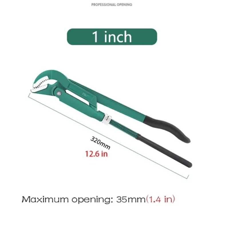 Multi functional eagle beak pipe pliers, large opening throat pliers, and quick pliers for water heating pipelines