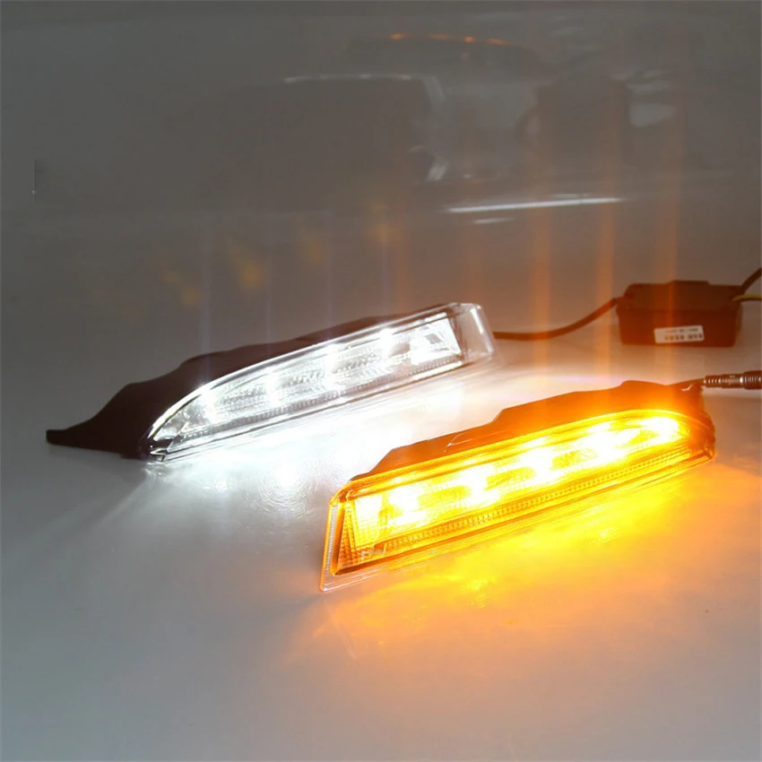 

Фара для Volkswagen Scirocco R 2010-2014, светодиодные ДХО, дневные ходовые огни, желтый указатель поворота, противотуманная фара