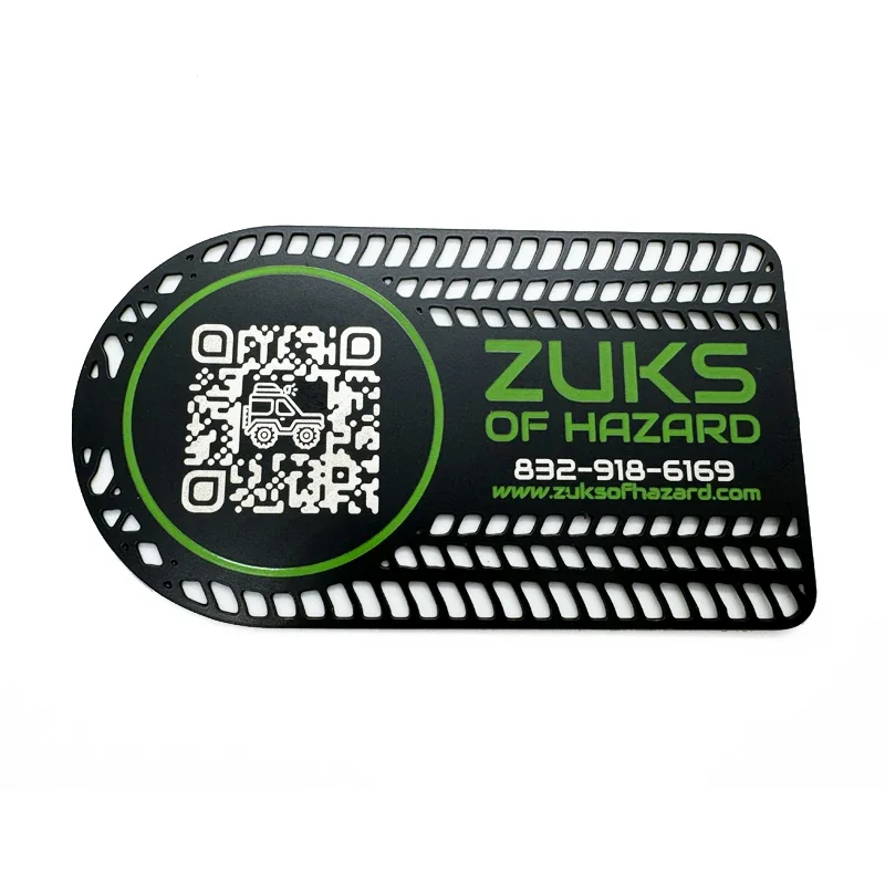 Customized Personal Logo Durable Stainless Steel Credit Card Size Laser Cut VIP Member Metal Business Card