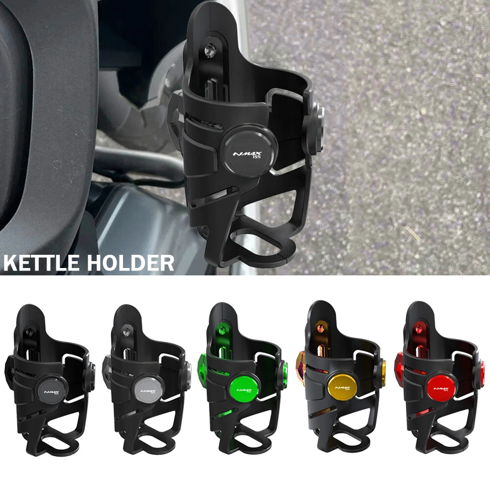 

N-MAX 155 Beverage Water Bottle Bracket Drink Cup Holder Sdand Mount For YAMAHA NMAX155 N-MAX155 NMAX 155 2015-2024 2025 2026
