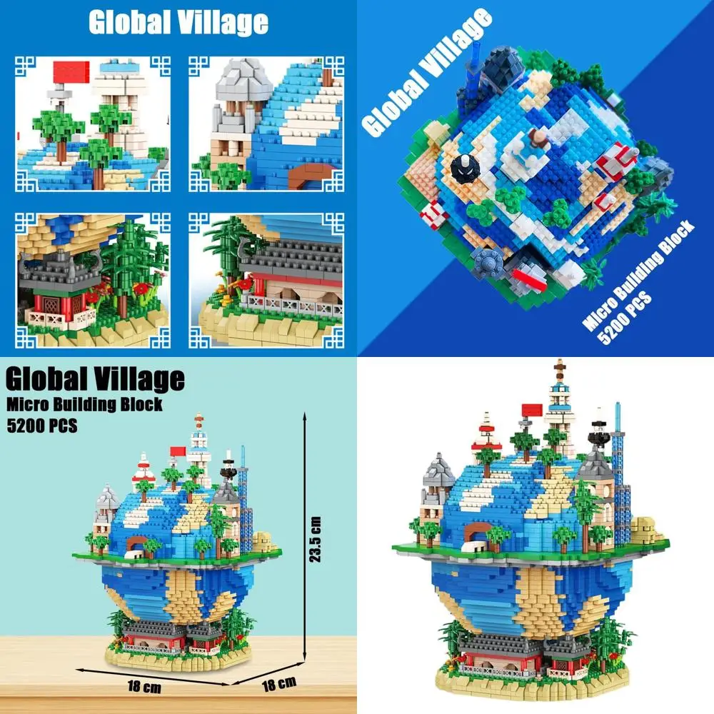 5200-delige architecturale dorpsbouwstenen set: ideaal cadeau voor architectuurliefhebbers van alle leeftijden