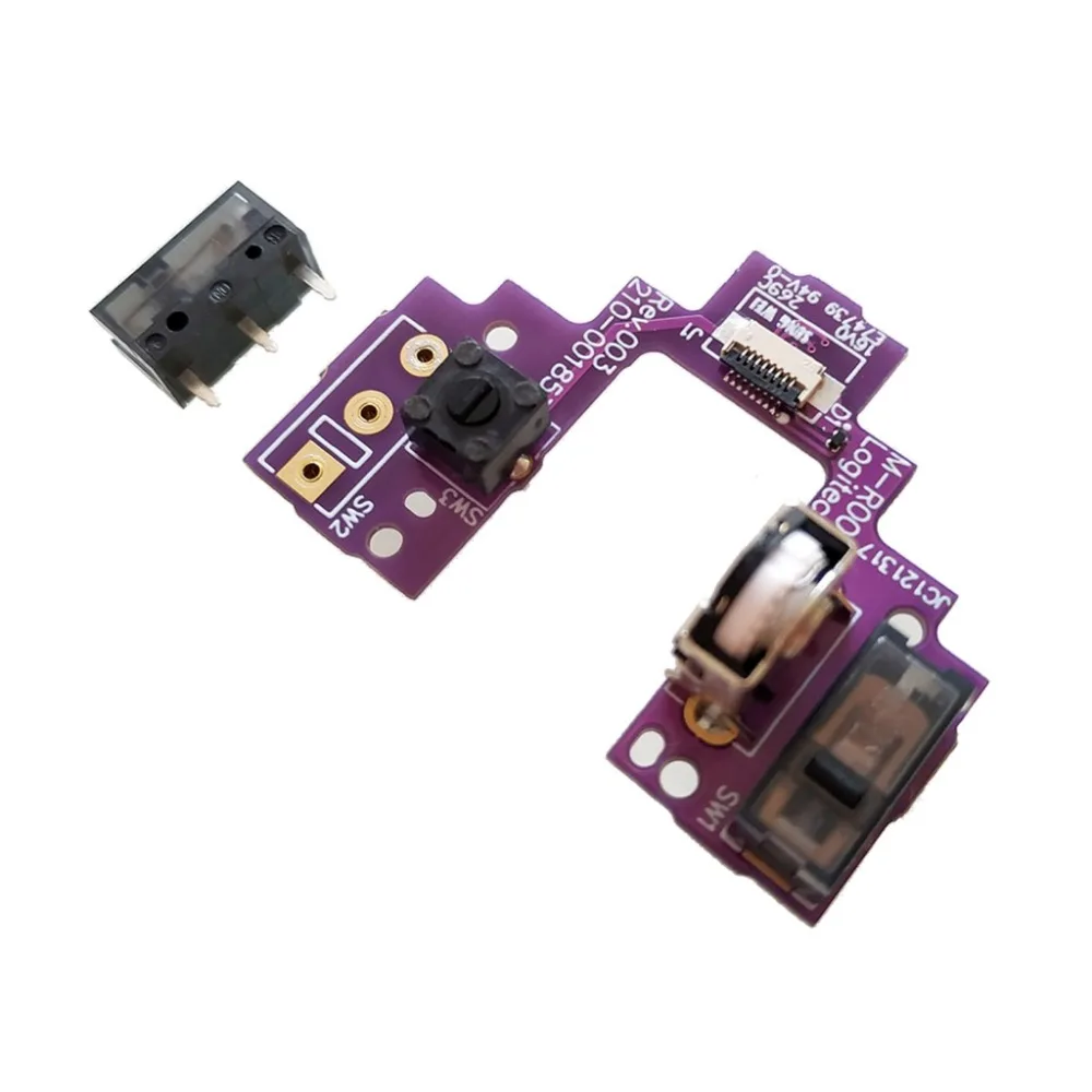 Custom Hot Swap PCB Board for Logitech G Pro Wireless Mouse Welding Free Motherboard with Silver Encoder Coder Repair Part Gift