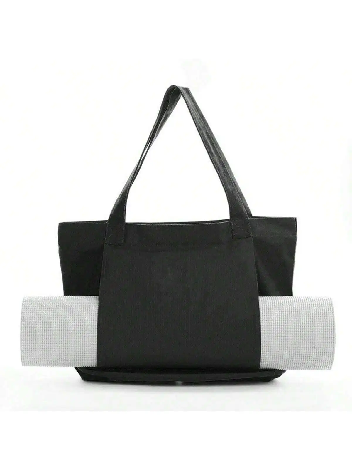 Yoga-Tasche, Sporttasche für Damen, Yogamatten-Tragetasche, Canvas-Tasche für Pilates, Schultertasche für Reisen, Büro, Strand und Training. – Detail 5
