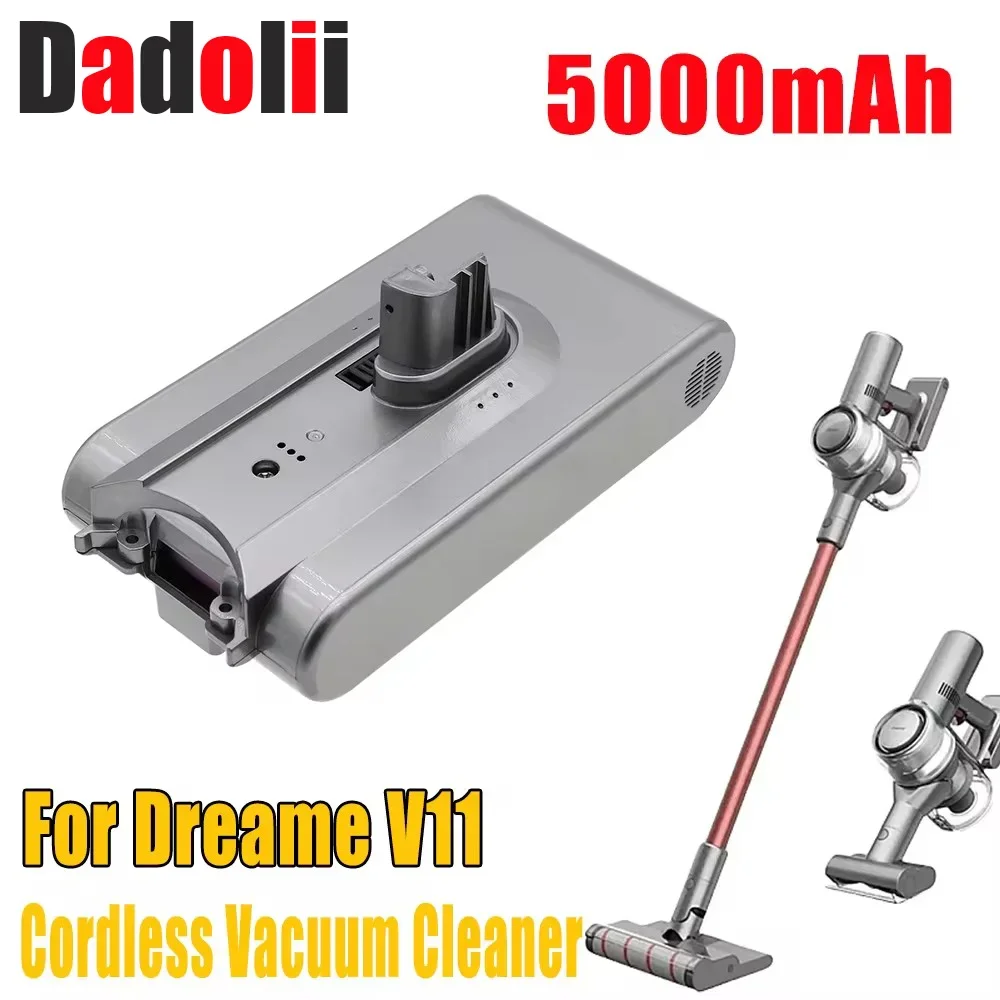 For Dreame vacuum cleaner V11 V12 battery Mijia Dreame V10Pro V12Pro 25.2V 5000mah lithium battery