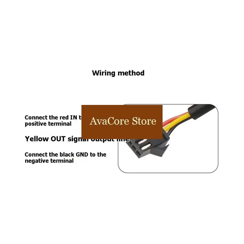 AvaCoreDC3.5-24V Water Flow Sensor, Brass Liquid Flow Meter, Fluid Flow Sensor Switch, Suitable For Farmland Irrigation Systems