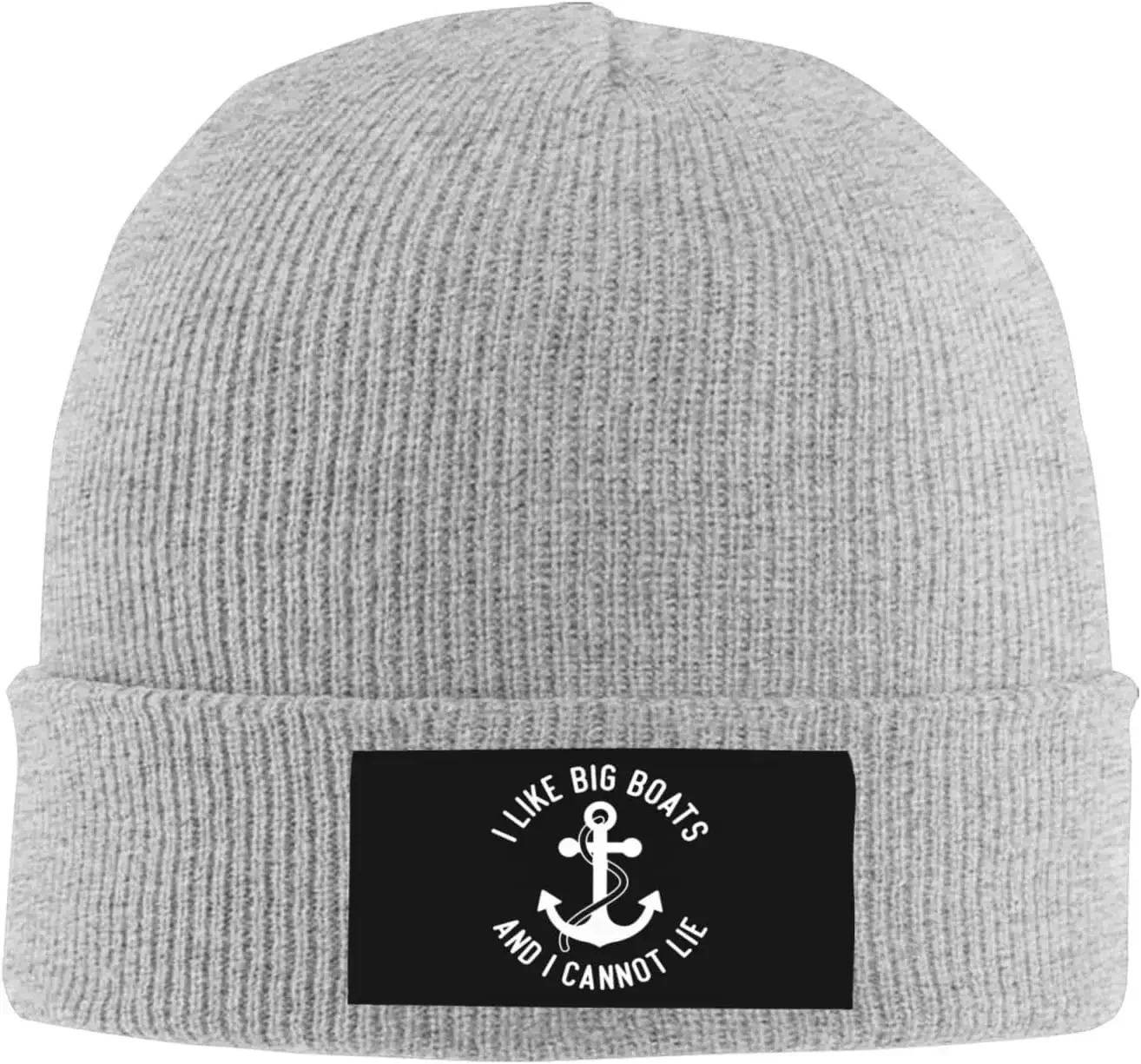 I Like Big Boats and I Can not Lie Knitted Hat Black Winter Knit Warm Beanie Funny Ski Skull Cap for Men Women