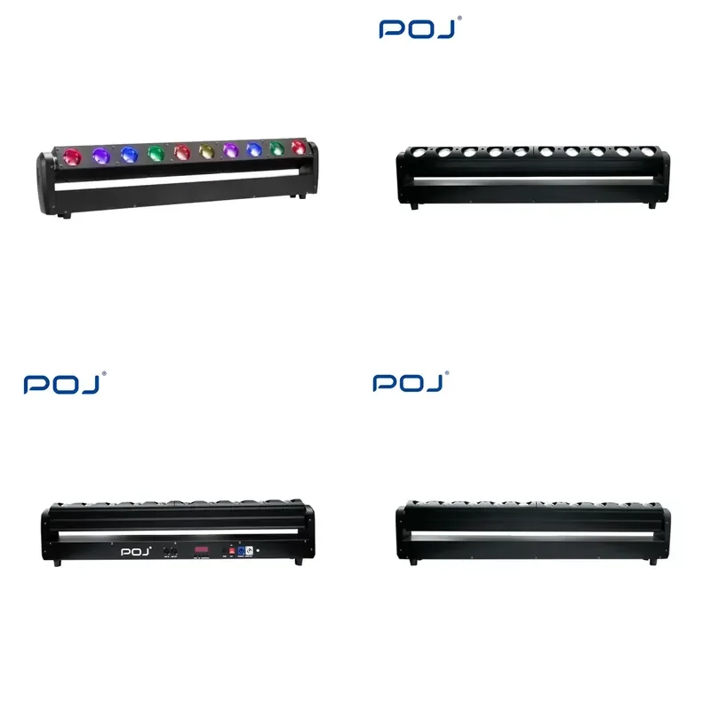 POJ RS1040 10pcs 40w RGBW Beam Stage Light Dmx512 Dj Light Show Equipment Wash Led Matrix Light For Club Disco