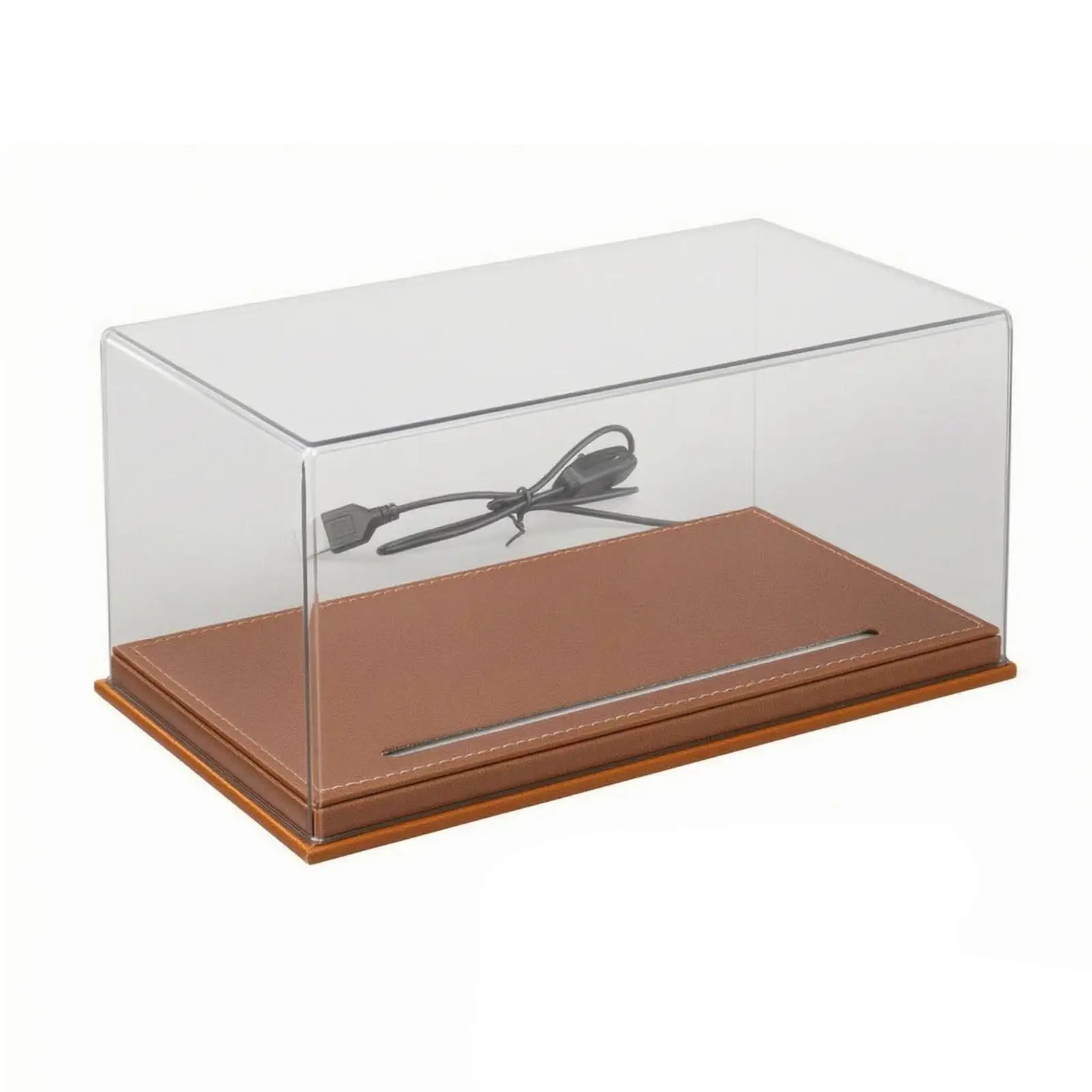Clear Acrylic Car Model Showcase with LED Illuminated Base for 1 24 Scale Hobby Display