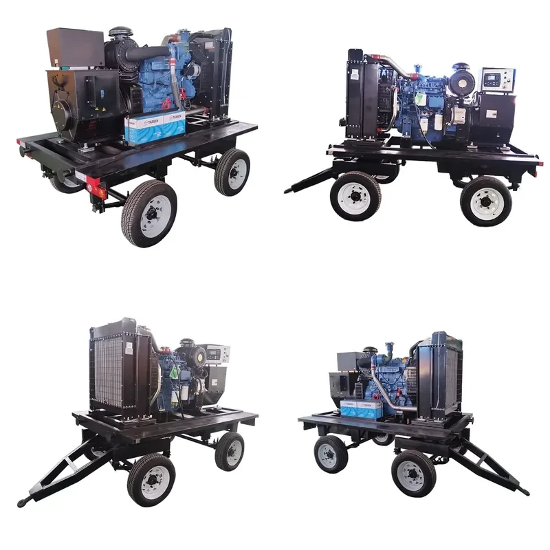Mobile Power Generator Station 100kw Silent Generator Trailer 125kva Trailers Generator With Wheels by Hengli Engine