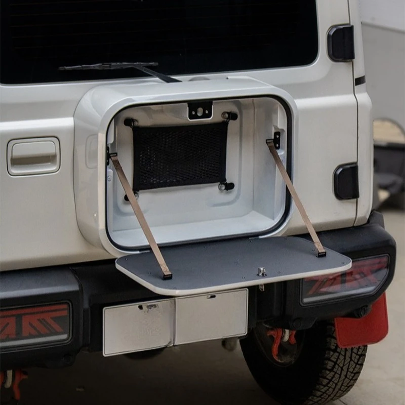 For Suzuki Jimny 2019-2026 Car Tailgate Backpack ABS Rear Tailgate Expansion Storage Schoolbag Exterior Modification Accessories