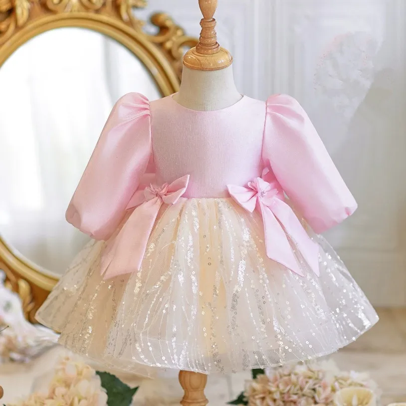 

Children's Birthday Evening Gown Host's Piano Performance Party Dresses For Girls A4872 Vestidos Bridesmaid Dresses