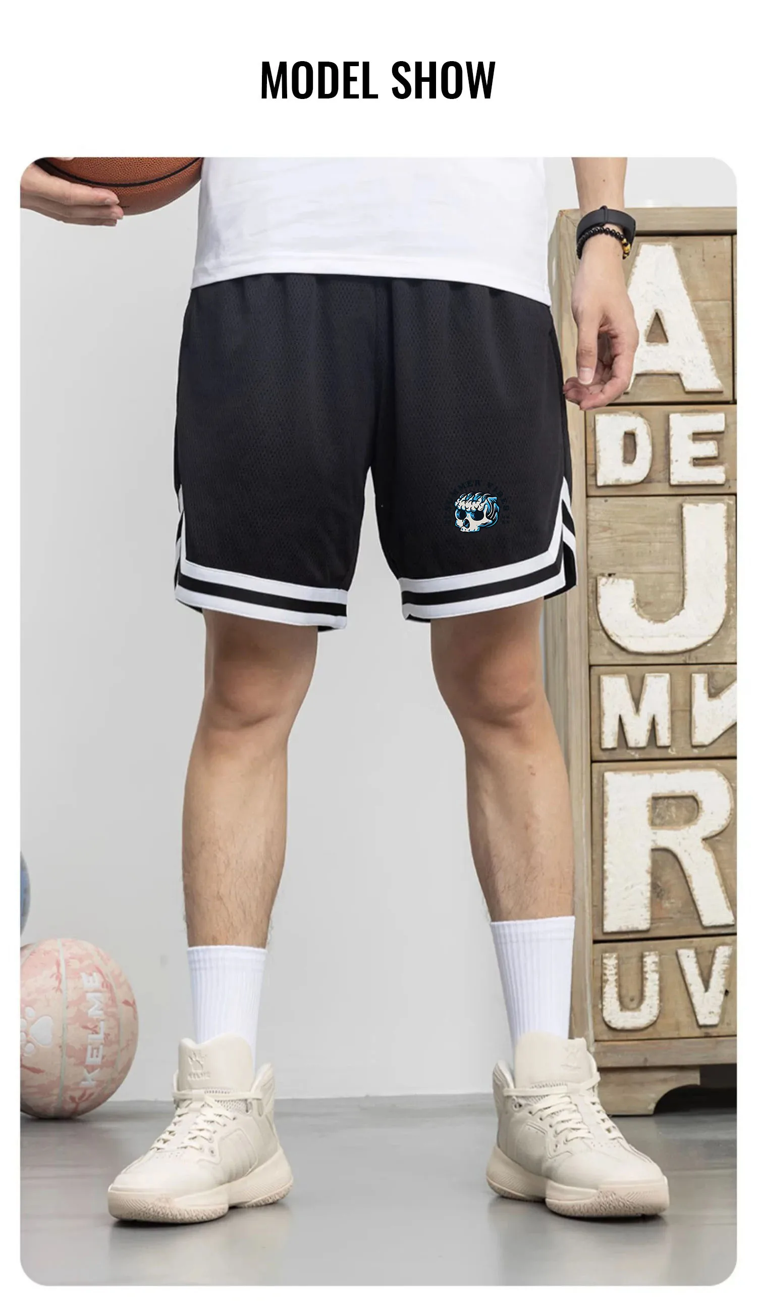 Summer Running Basketball Shorts Men High Quality Elastic Waist Shorts Multicolor Sport Clothes Training Adult Streetwear Shorts