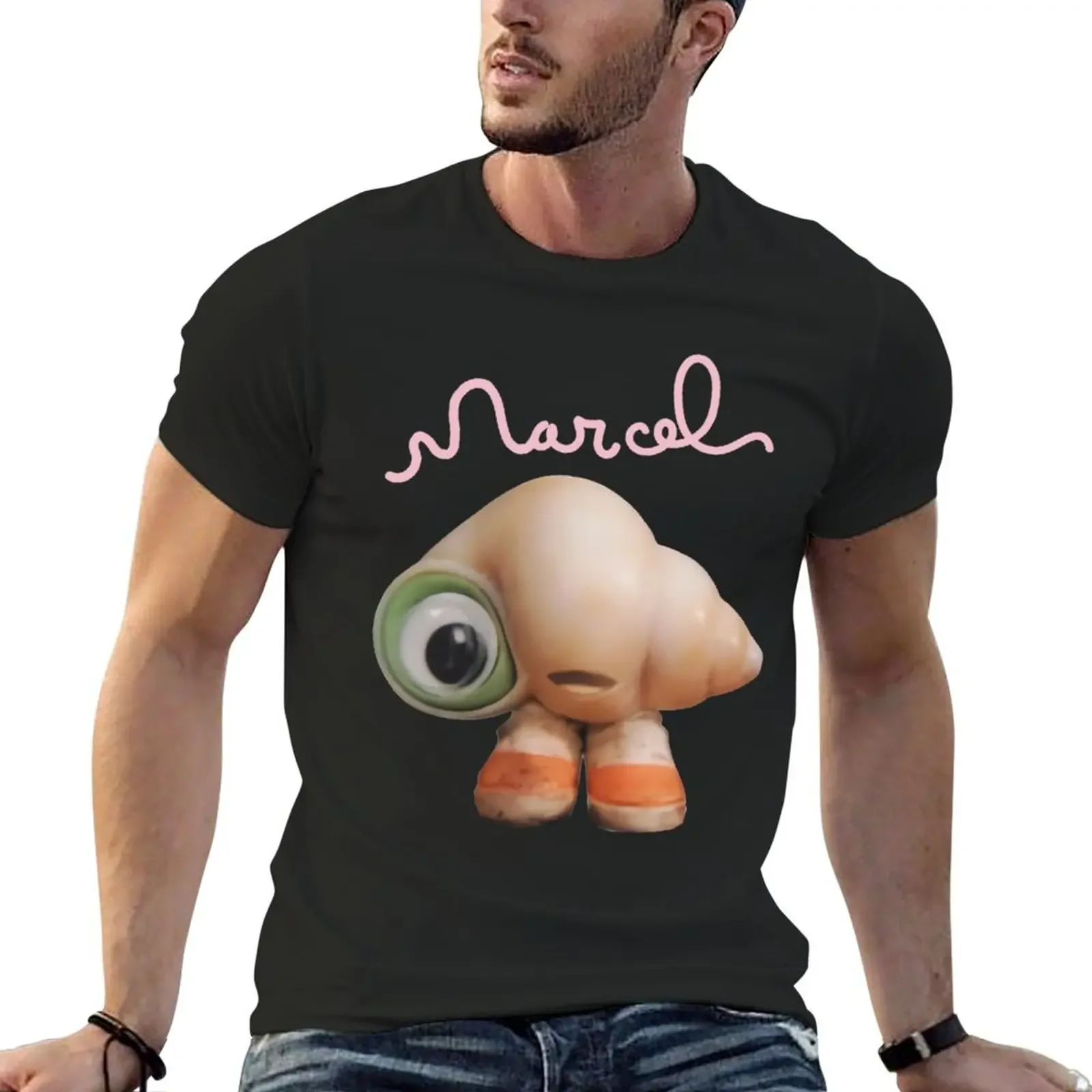 

Marcel The Shell T-Shirt graphic t shirt vintage sports fans oversized graphic tee T-shirt men