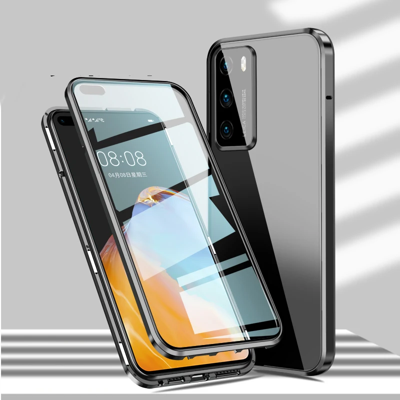 Double Side 360 copertura in vetro magnetico per obiettivo All-Inclusive per Xiaomi Mi 11 Pro Mi 11 Lite Mi 11 Ultra Mi 11i custodia protettiva per