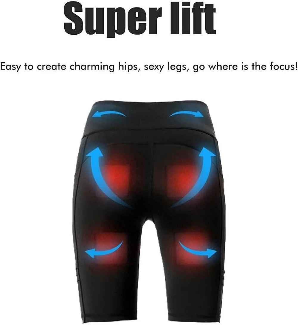 EMS Muscle Stimulation Massage Pants Five Pants Lift Buttocks Legs Shape Smart Slimming Slim Legs Yoga Pants