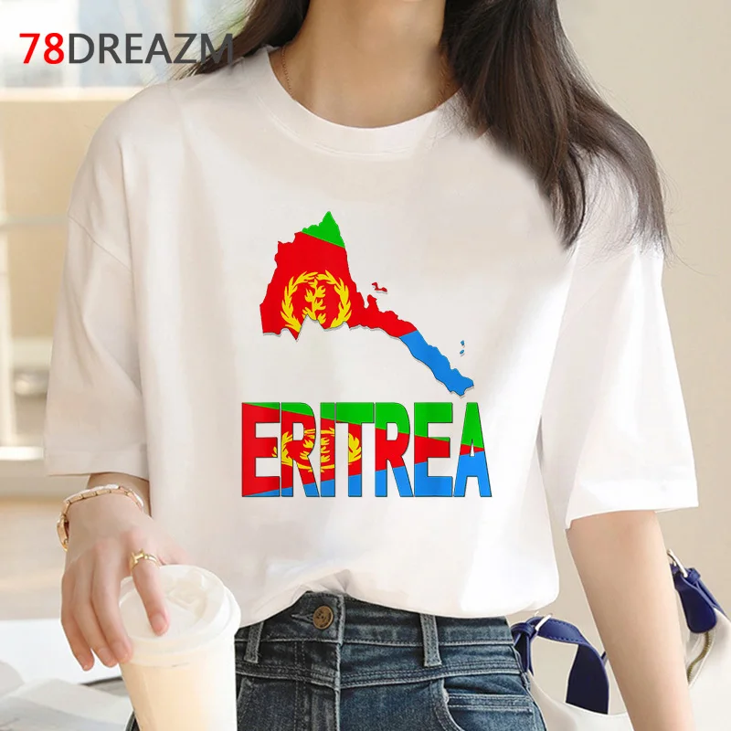 eritrean t-shirt men white t shirt vintage casual streetwear 2022 t-shirt vintage