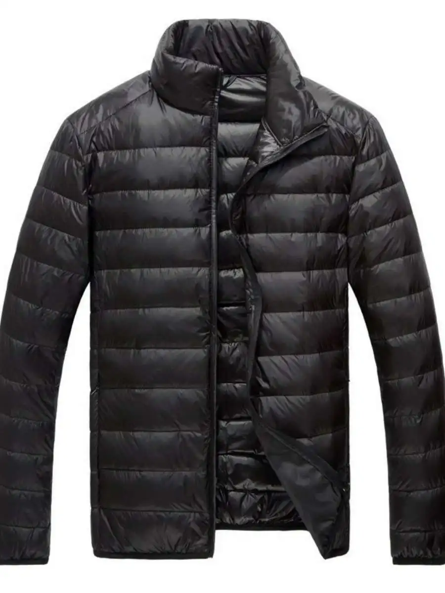 

Lightweight Casual Men's down Jaet Loose Fit Stand Collar Large Size Comfortable Breathable Ci Leisure Du down Coat