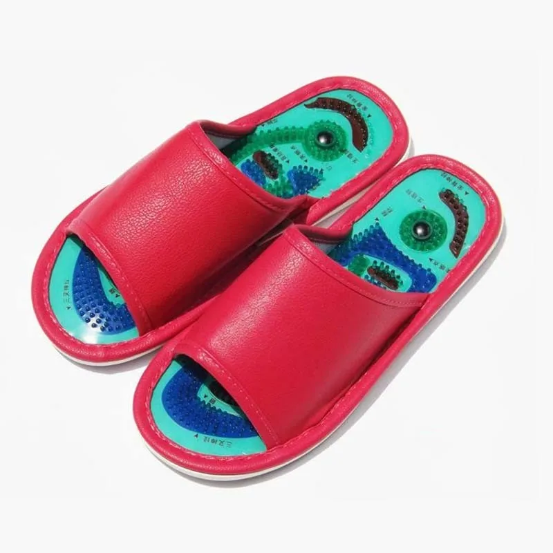 

Massage slippers magnetic therapy acupoints sole foot therapy shoes indoor household anti-skid pebble sandals