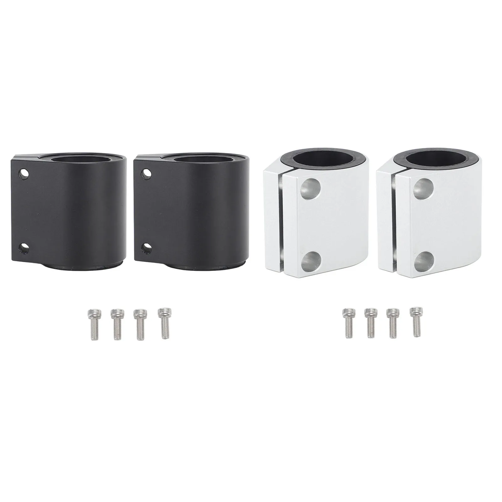 2pcs 1in High Temp Exhaust Clamp Aluminum Butt Joint Exhaust Band Clamp for Banshee 1987 to 2006 High Temp Muffler Clamp