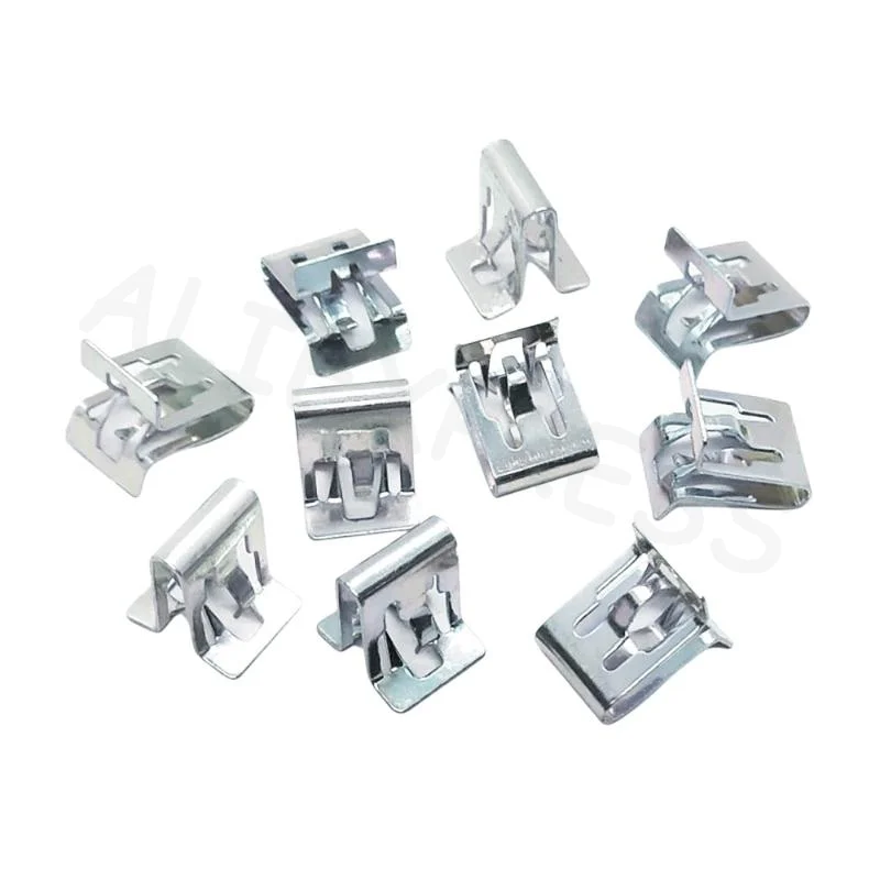 Universal Iron Buckle Clips Metal Fastener for Car Door Sill Dashboard Side Panel Easy Apply Durable Hold