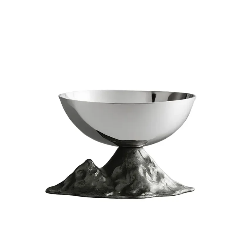 for Light Luxury Modern Art Whimsical Series Noahs Ark Stainless Steel Fruit Plate Living Room Coffee Table Afternoon Tea