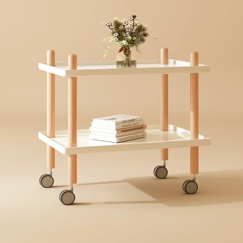 원목 엣지 독창적인 이동식 커피 테이블 거실 미니멀리스트 선반 소파 코너 침실 소형 아파트 사각형