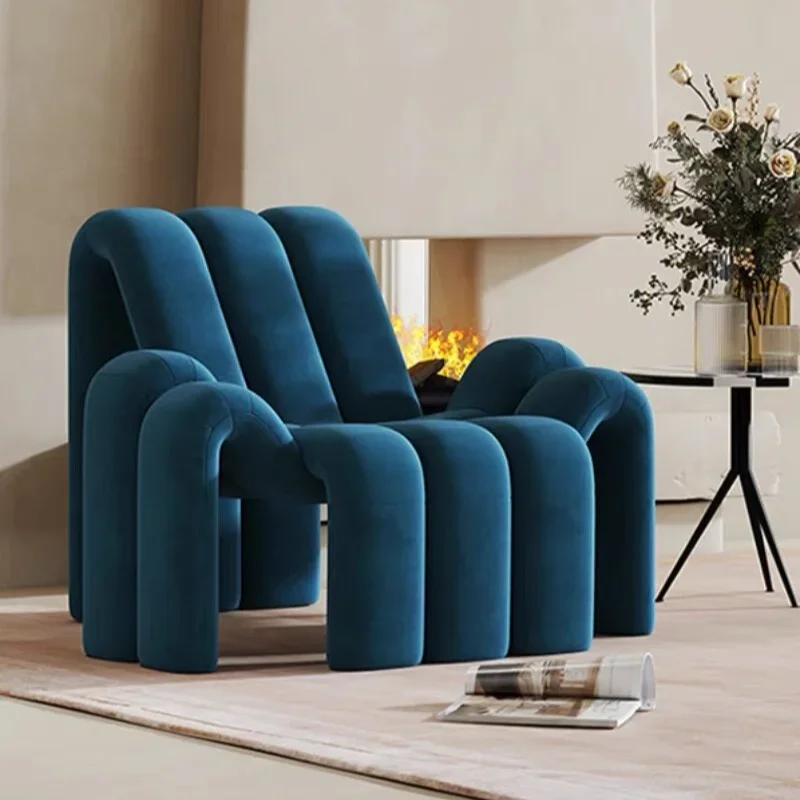 

Lumbar Support Living Room Chairs Modern Nordic Simple Lounge Accent Chair Sofa Single Muebles Para El Hogar Home Furniture