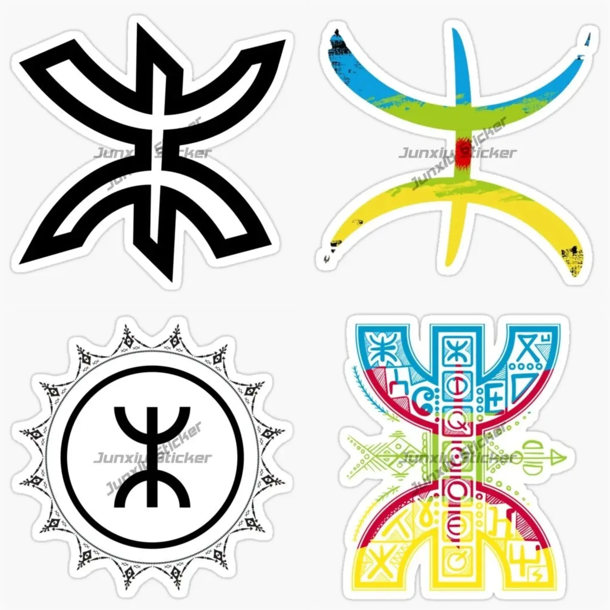 

AMAZIGH Berbers Kabyle Flag for Motorcycle Laptop Car Wall Vinyl bicycle Stickers Customizable
