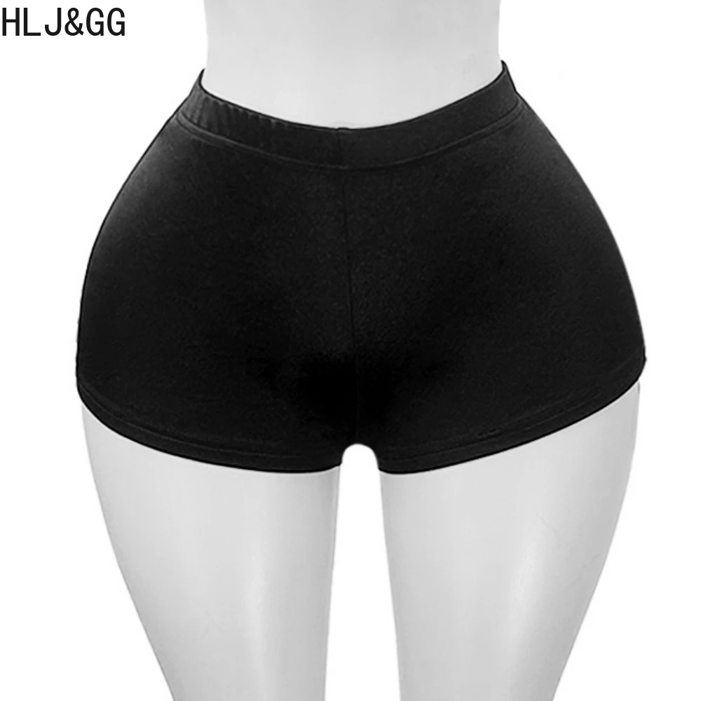 HLJ&GG Sexy Pattern Print Hollow Halter Two Piece Sets Women Deep V Backless Top And Shorts Outfits Fashion Y2K Streetwear Trend