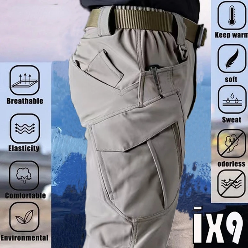 

Men's Elastic Spring Fall Army Military Tactical Camping Trousers Hiking Trekking Fishing Climbing Outdoor Quick Dry Sport Pants