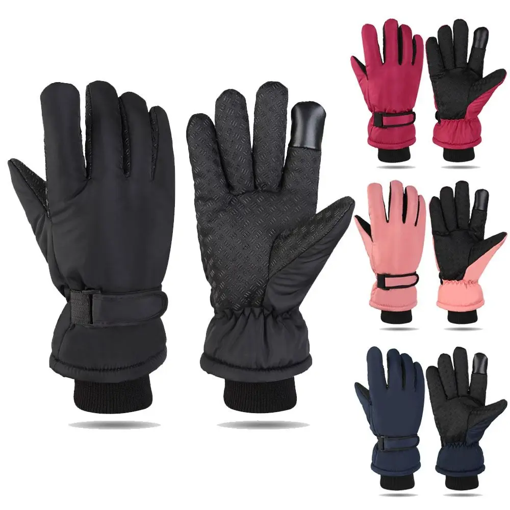 Windproof Warm Ski Gloves Waterproof Touch Screen Winter Warm Gloves Thickened Thermal Insulation Snowboard Ski Gloves