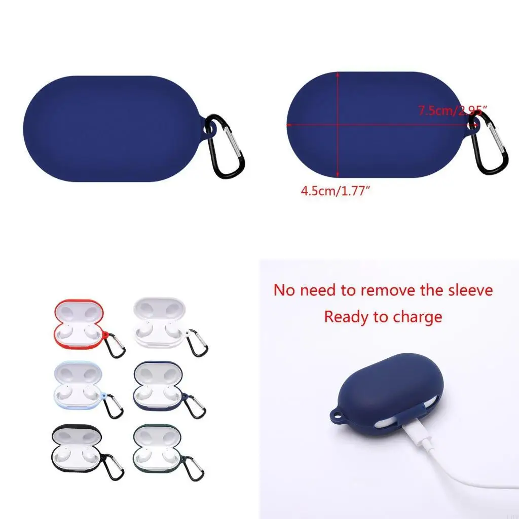 E1PF Wireless Headset Protective Case for Enco W31 Lite Earbuds Dust Cover Shockproof Shell Washable Housing Slhell