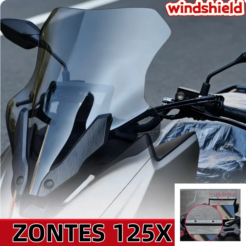 Suitable for ZONTES 125X dedicated windshield, 125X front windshield modification parts.Zongshen 125x   125x
